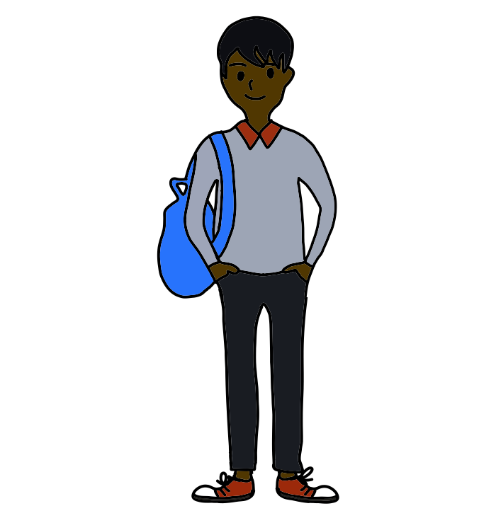 illustration af elev